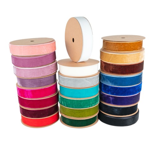 Velvet ribbon widths 9mm - ,
