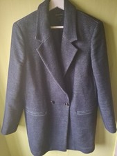 Ladies Massimo Dutti Wool Blend Coat  Used Size 42
