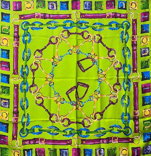 Gucci horsebit motif silk - gucci,