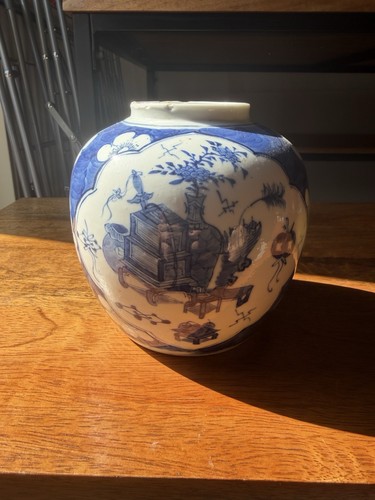 Antique chinese blue - chinese, white