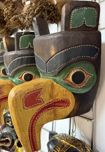 Wooden mask 30x20 - mask, tribal