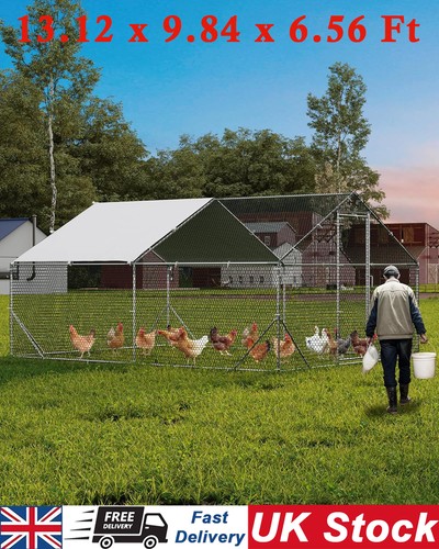 Large metal chicken coop - large,