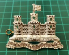 Royal Inniskilling Fusiliers Silver Pated Pipers Badge BB-022