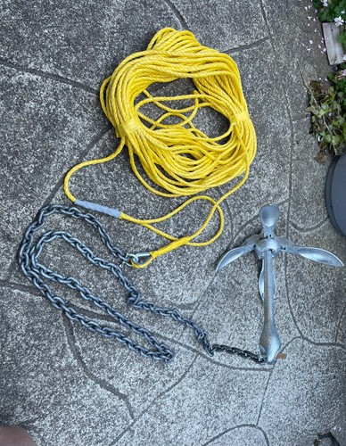 2kg grapnel boat anchor - 3.2kg, kit