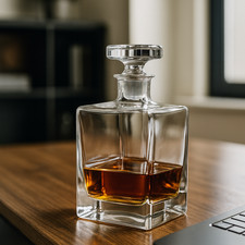 LSA International QUAD Decanter 1.1L Handmade Glass Christmas Gift