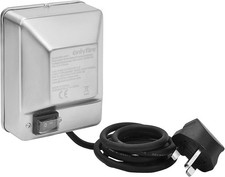 Onlyfire BBQ Gas Grill Rotisserie Electric Mains Spit Motor Uk 3 Pin Plug Silver