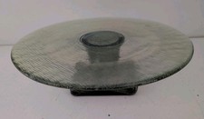 Vintage Green Glass Cake Stand