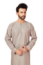 Omani Cotton Mens Jubba Peach