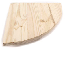 Wood corner shelf 19cm wooden - corner,