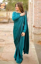 Ready to Wear Plain Teal Blue