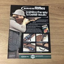 GUNS62 MAGAZINE ADVERT 12X9 LESLIE HEWETT: KRICO RIFLES
