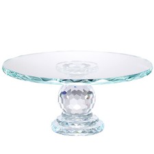 10" Glass Cake Stand Large