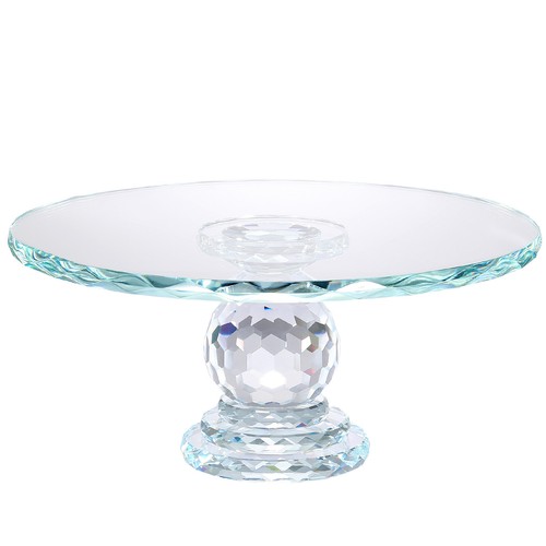 Glass cake stand large - 10",