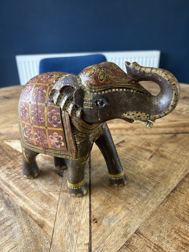 Vintage hand carved painted - vintage, carved/painted