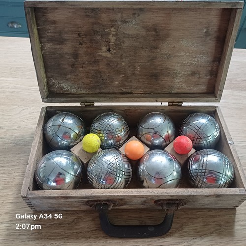 Vintage 70s pétanque set - pétanque,