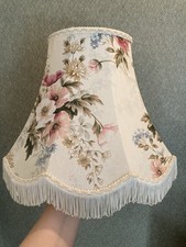 Vtg Lampshade Cream Floral