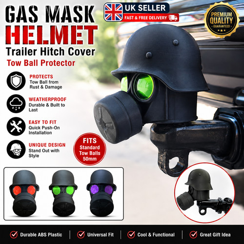 Gas mask helmet - helmet, hitch