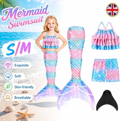 Kids mermaid tail monofin - kids,