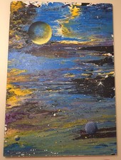 Stunning Sci-Fi Oil On Canvas