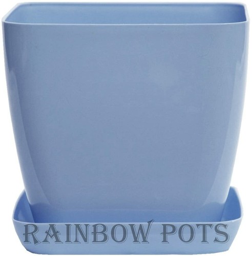 Plastic flower plant pots - flower,