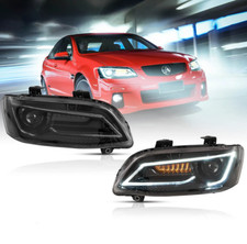 VLAND LED Headlights w/Sequential For 2006-2013 VAUXHALL HOLDEN VXR8 Front Lamps