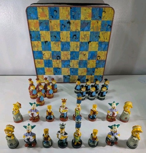 Simpsons chess set tin - simpsons,