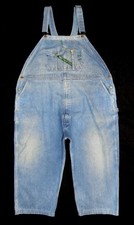 KEY - Men's Women's Vintage Dungarees Shorts 50"W Calf Length Overalls Grunge
