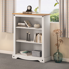 Corona bookcase white wax - bookcase,
