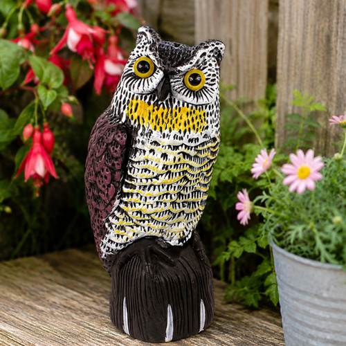 Owl decoy garden - decoy, repellent