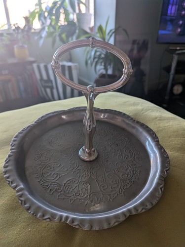 Vintage silver plated base - vintage,