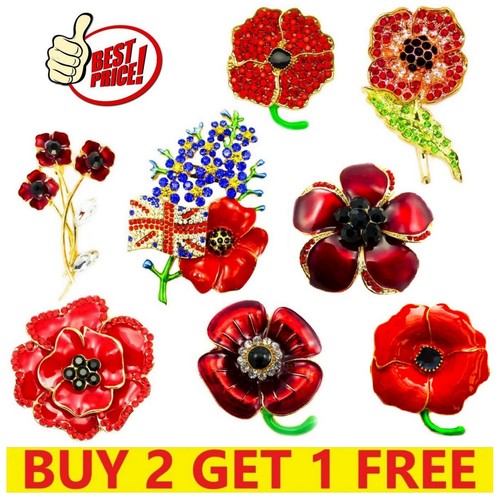 Red brooches pins large - brooches,