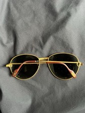 Cartier Sunglasses Blue Sapphire (Part Or Repaer) 18K Gold Plated Frame