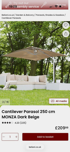 Beliani monza cantilever - beliani,
