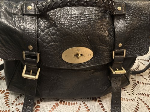 Mulberry black alexa handbag - black,