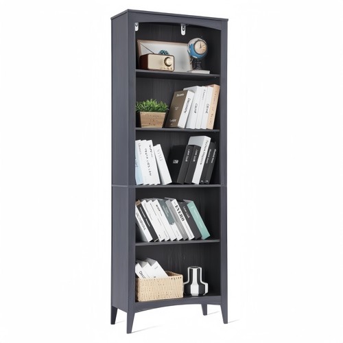 Tier bookcase 65in - 5, bookcase,