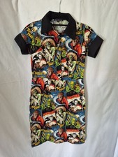 Rare Paperdoll Productions Horror Monster B-Movie Shirt Dress