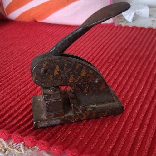 Vintage embossing press stamp - vintage,