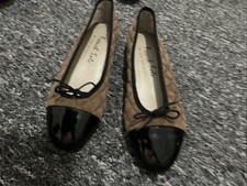 Womens French sole brown suede