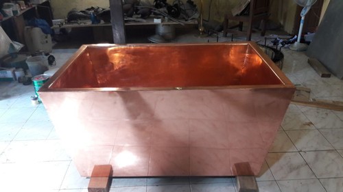 Copper bathtub made - bathtub, "made