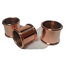 3 mixed BEADED COPPER COLLARS