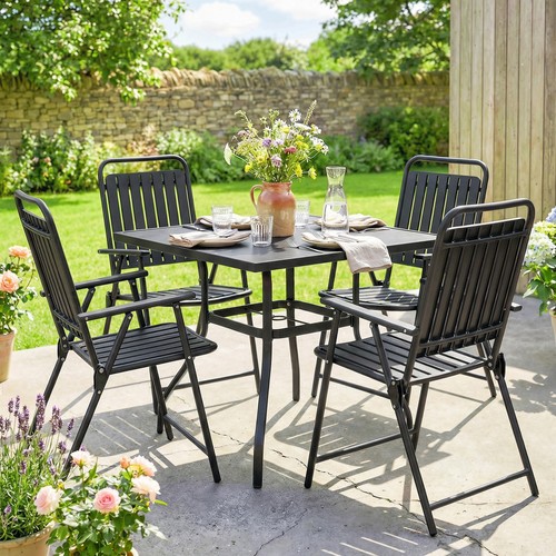 Folding garden chairs set 4 - folding,