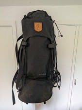 Fjallraven Kajka 75L - Black - G1000 - Trekking/Backpacking Backpack - Very Good