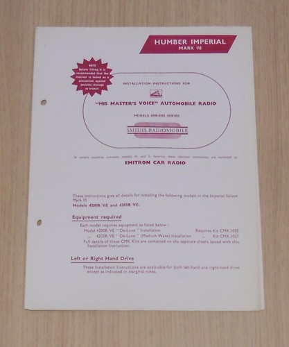 Humber imperial mark - humber,