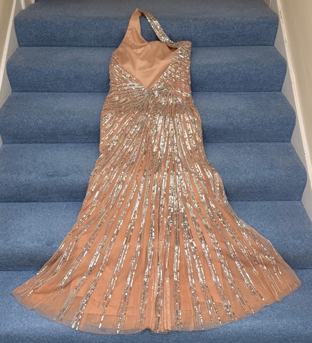 Jovani rose gold sequin one - jovani,