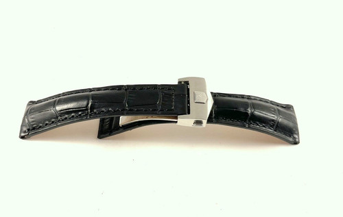 New black leather watch band - new,