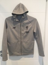 Liverpool FC Grey Unisex New Balance Tracksuit Top - Size Small 