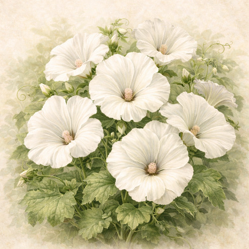 Lavatera mont blanc - mont, seeds