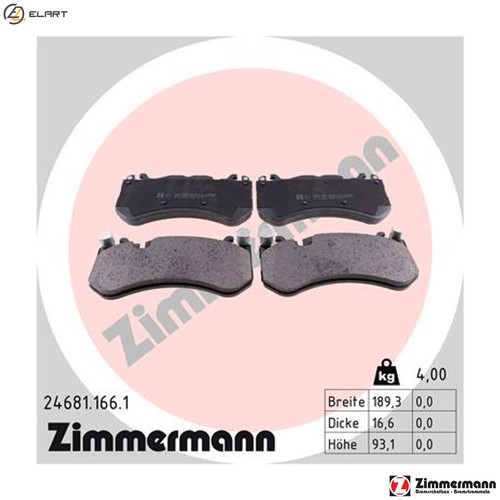 Brake pad set disc - disc,