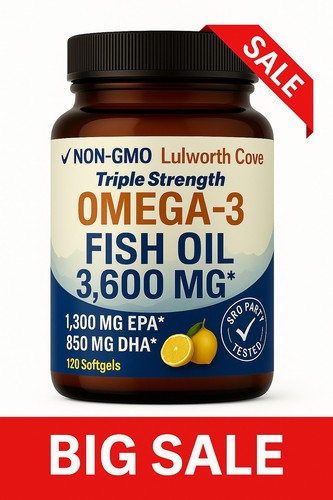 Omega fish oil 3600mg 120 - oil,