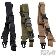 3 Three Point Tactical Rifle Sling Airsoft Paintball Hunting Gun Strap CQB UK 